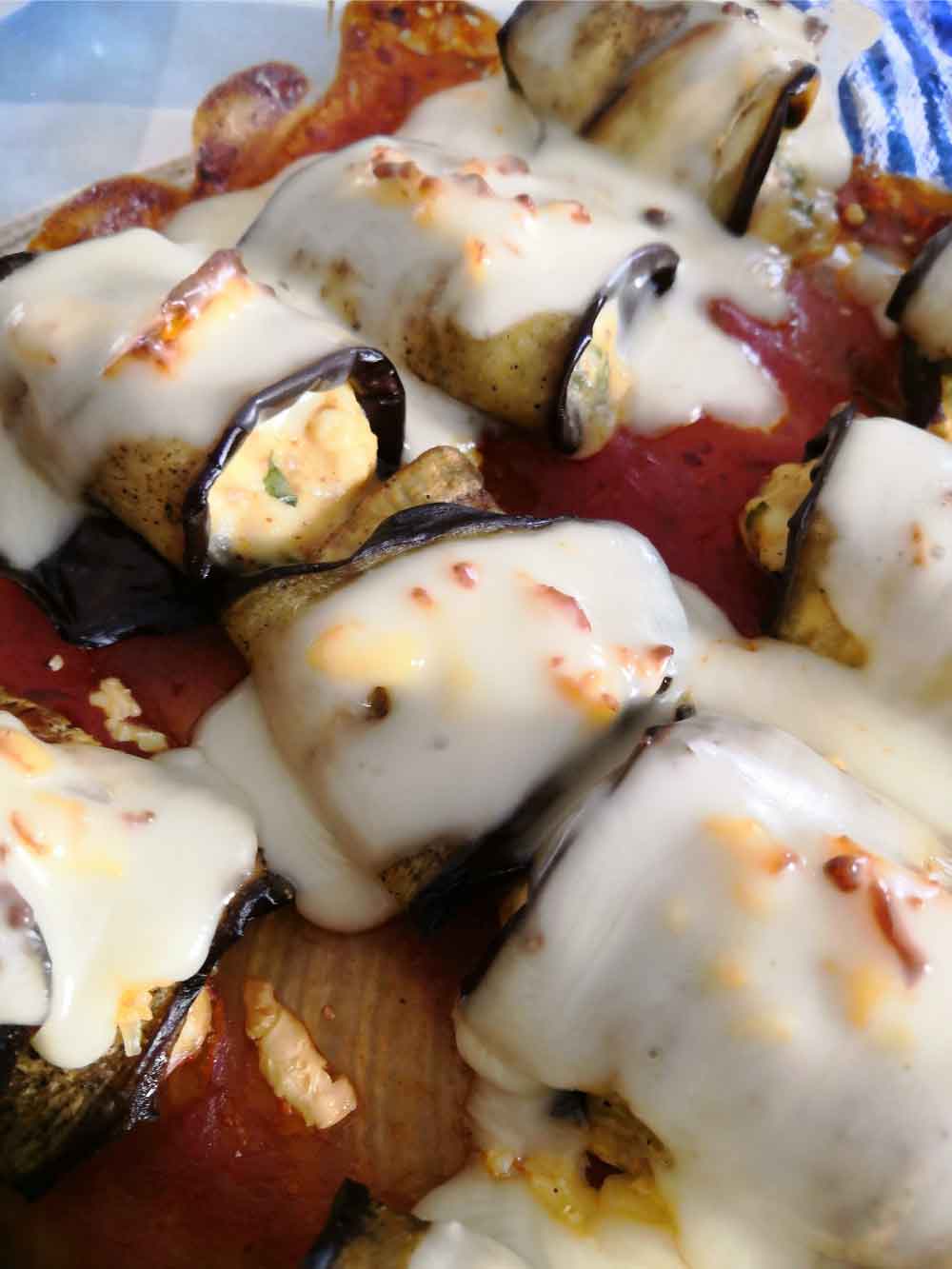 Aubergines Roulées à la Ricotta