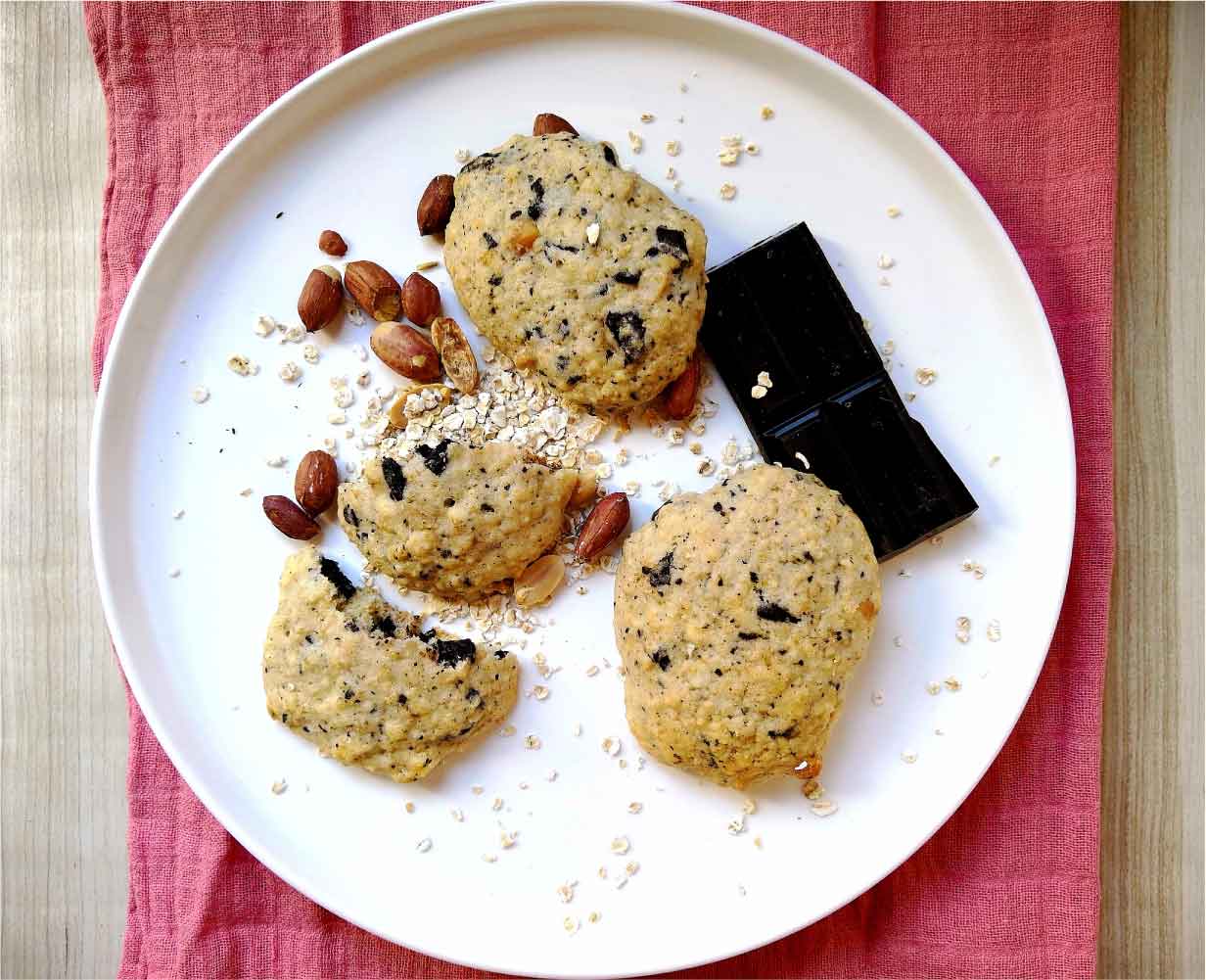 Cookies aux Flocons d’avoine et Pépites de Chocolat