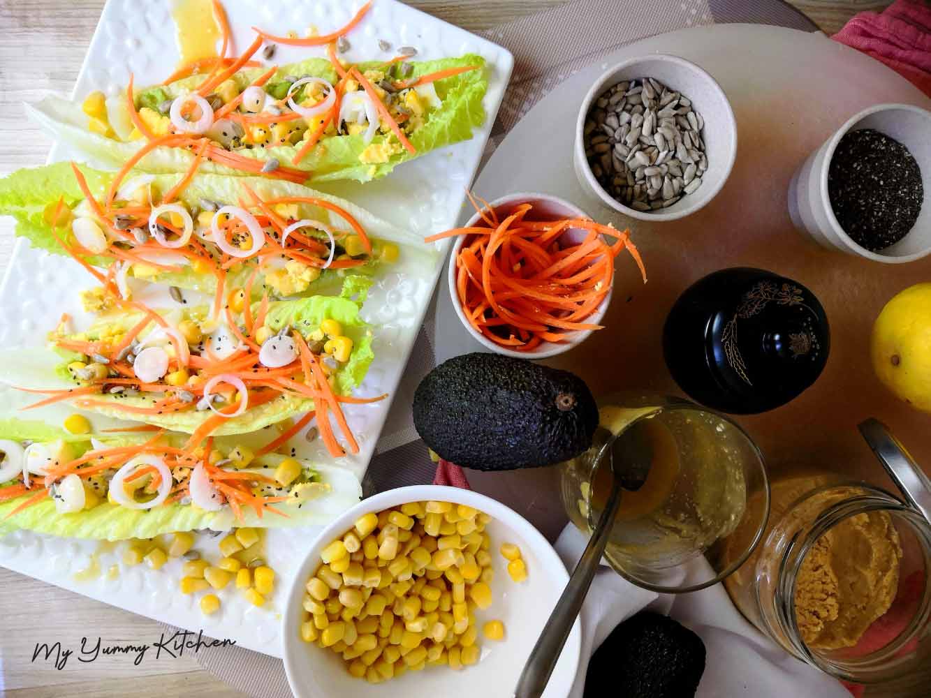 Wraps de Salade Verte aux Crudités