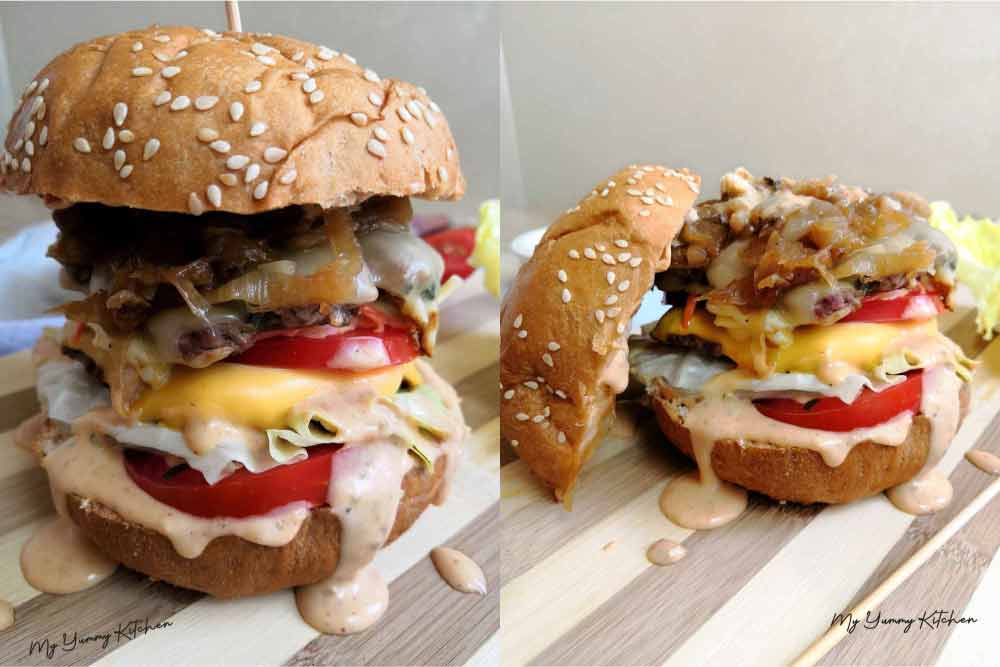 Cheeseburger Géant et sa Sauce Spéciale Burger