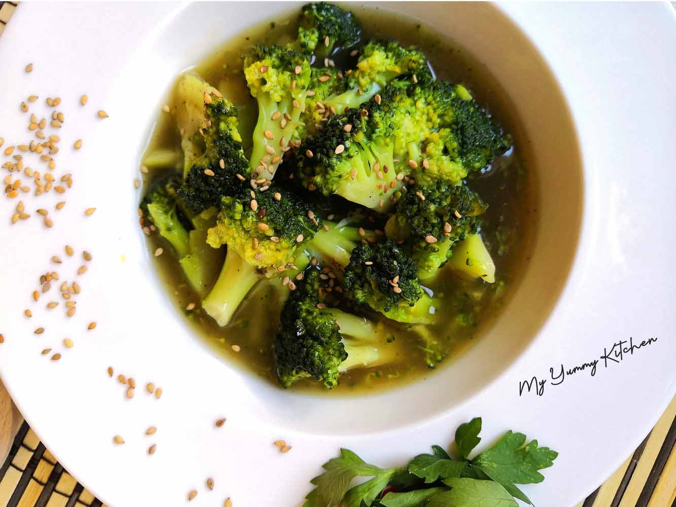 Brocoli dans sa Sauce Sucrée-Salée