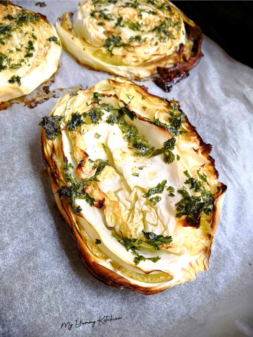 Tranches de Chou Rôti au Four ( Cétogène | Low Carb ) - My Yummy