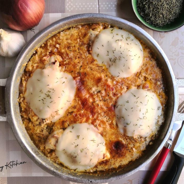 SPAGHETTI À LA CRÈME DE COCO ET MOZZARELLA AVEC BLANC DE POULET AU THYM main image 1
