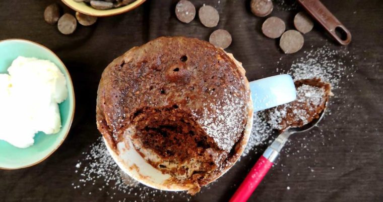 Chocolate and Cream Cheese Mug Cake| 5 min recipe