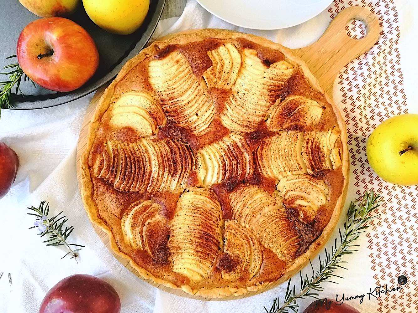 Tarte aux Pommes à la Crème d
