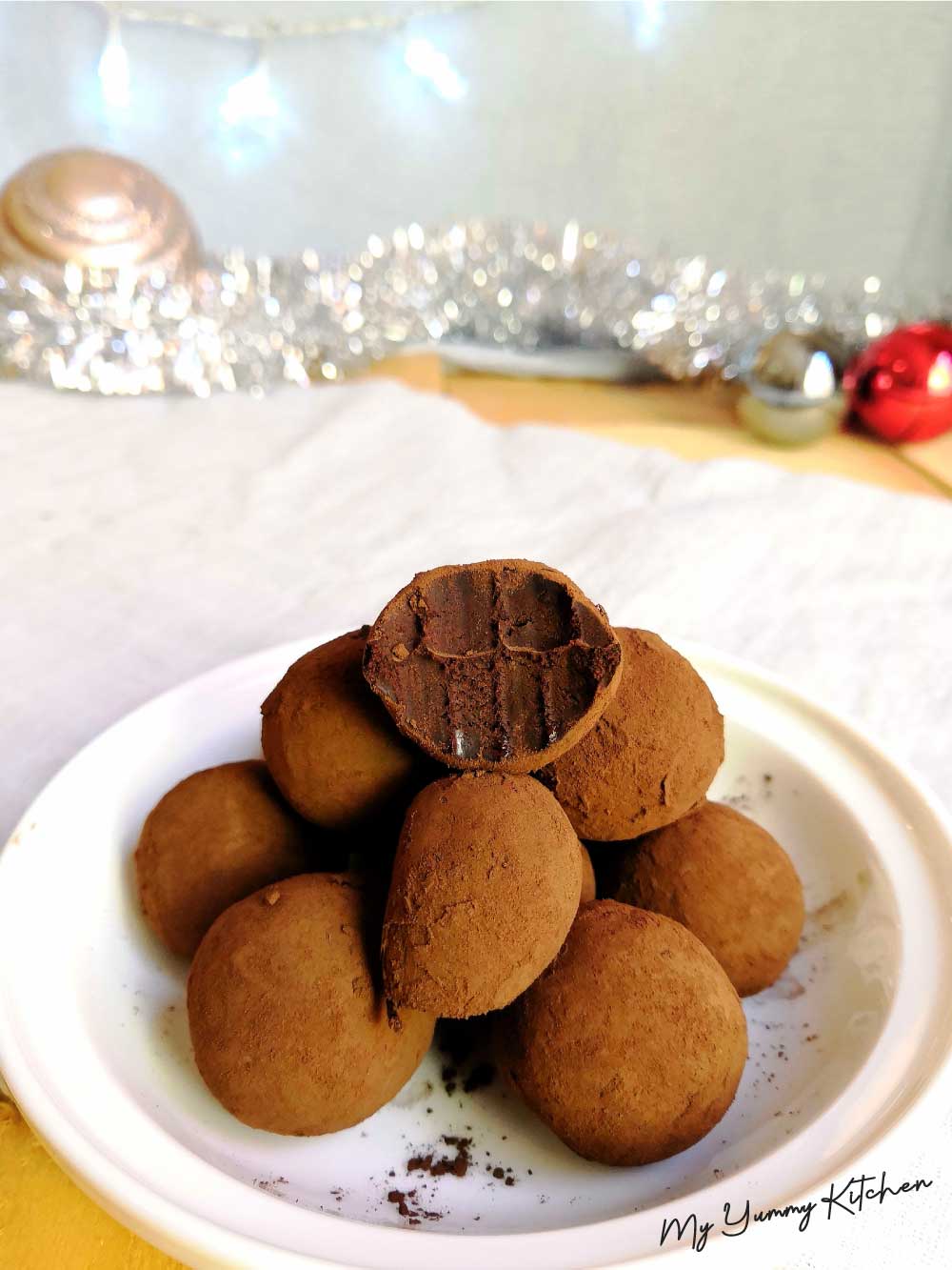 Easy to make Chocolate Truffles (2 ingredients only) My Yummy Kitchen